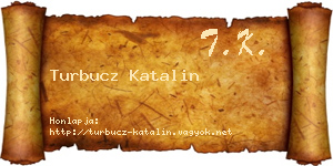 Turbucz Katalin névjegykártya